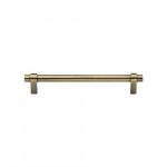 M Marcus Heritage Brass Industrial Design Cabinet Pull 128mm Centre to Centre